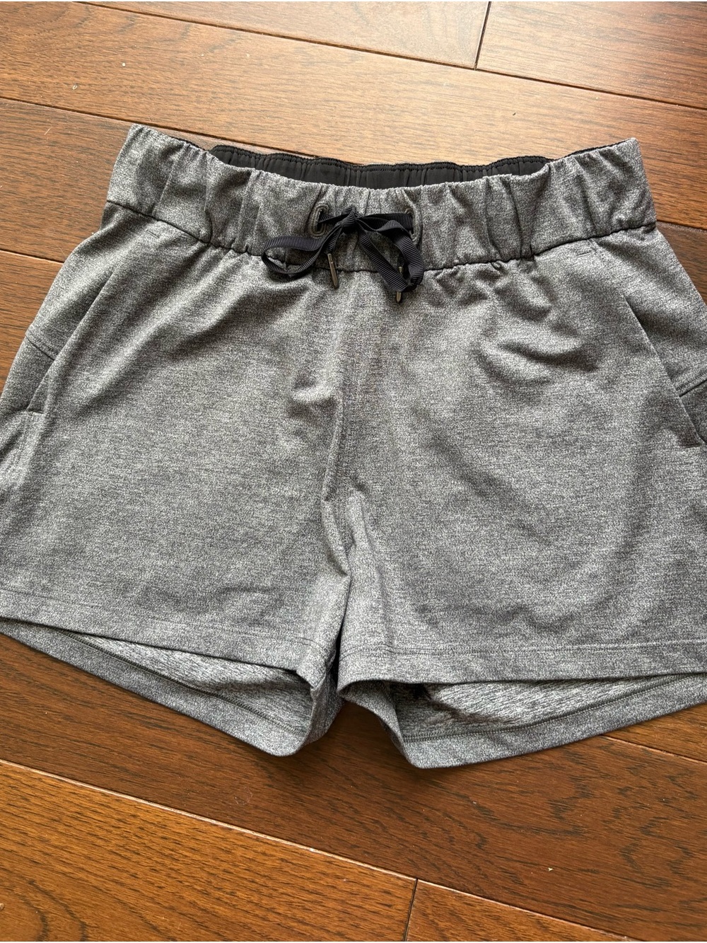 lululemon athletica Heather Gray On-the-Fly Drawstring Shorts